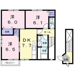 モンテフィールドⅡの物件間取画像